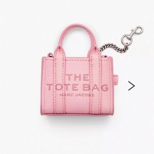 **SOLD** NWT Marc Jacobs Ribbon Pink Nano Tote Bag Charm